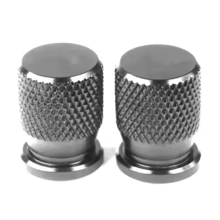 Nakrętki na wentyle samochodowe motocyklowe szare